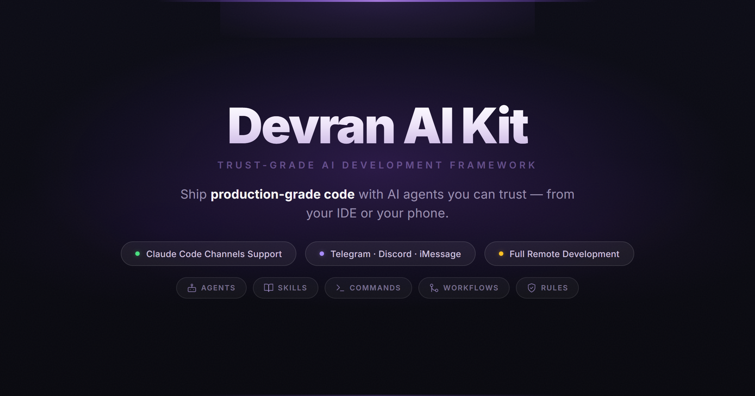 Devran AI Kit — Trust-Grade AI Development Framework